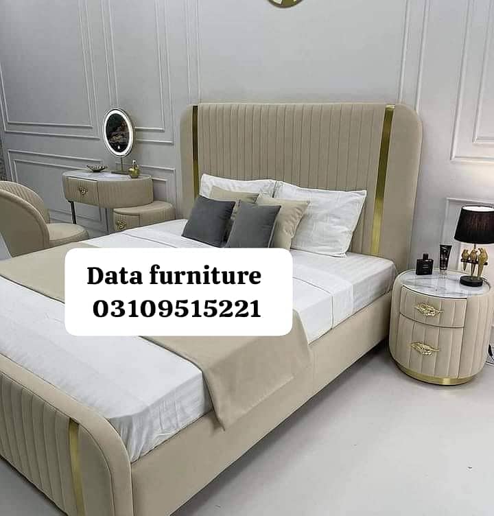 Bed/bedset/furniture/side table/double bed/factory rate/furniture 5