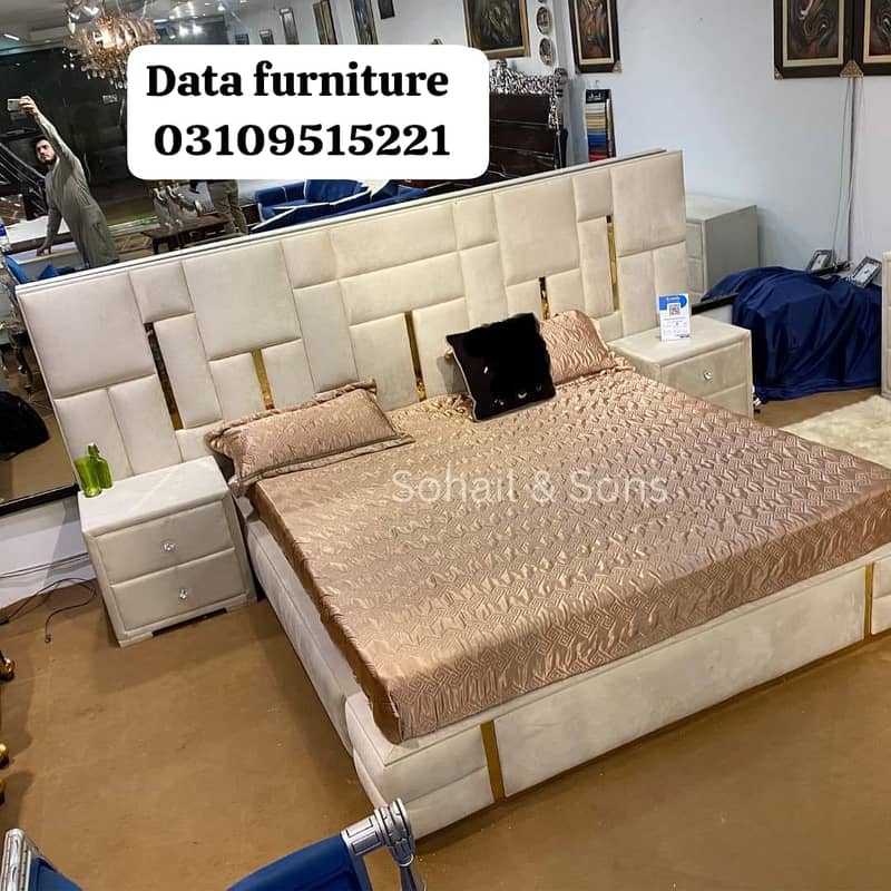 Bed/bedset/furniture/side table/double bed/factory rate/furniture 1