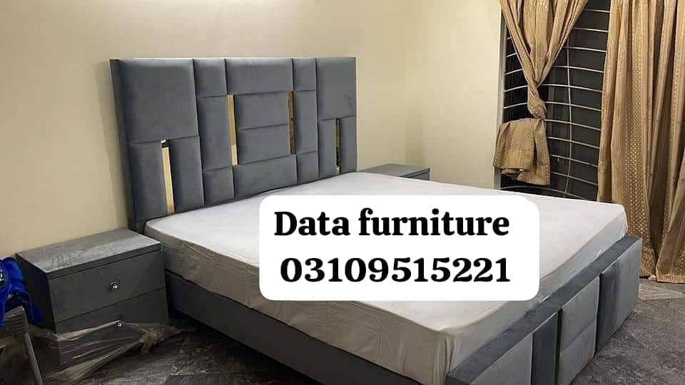 Bed/bedset/furniture/side table/double bed/factory rate/furniture 6