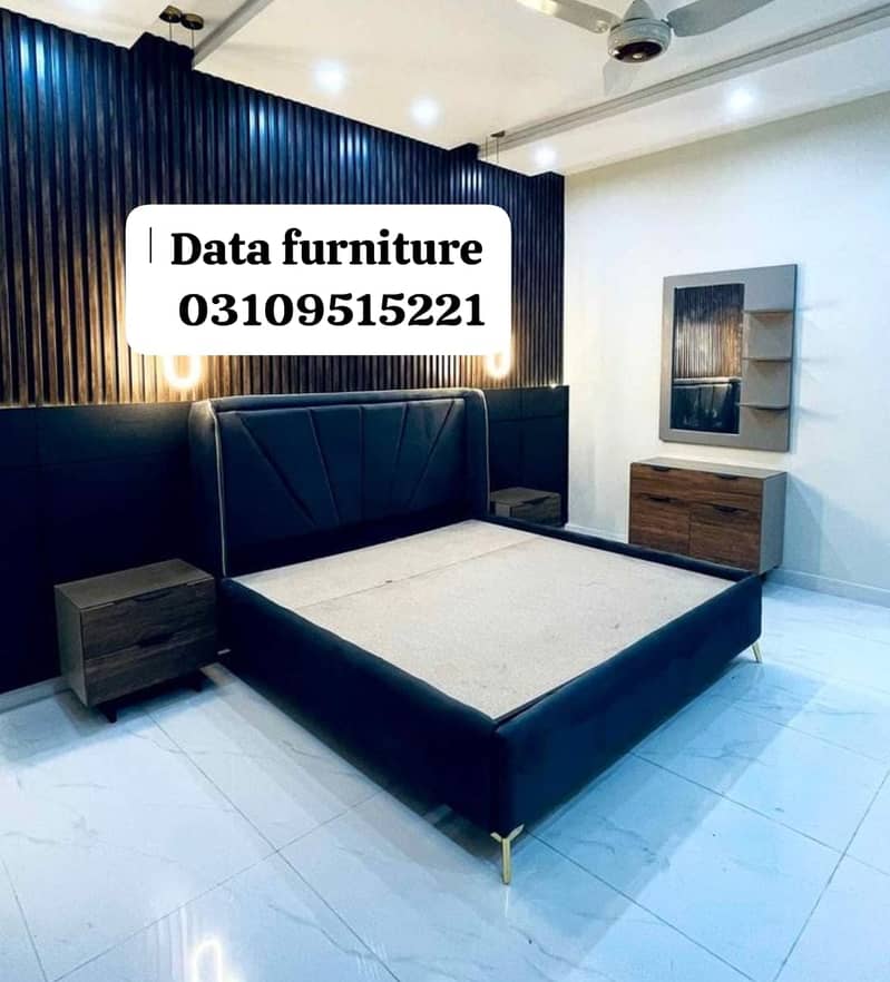 Bed/bedset/furniture/side table/double bed/factory rate/furniture 12