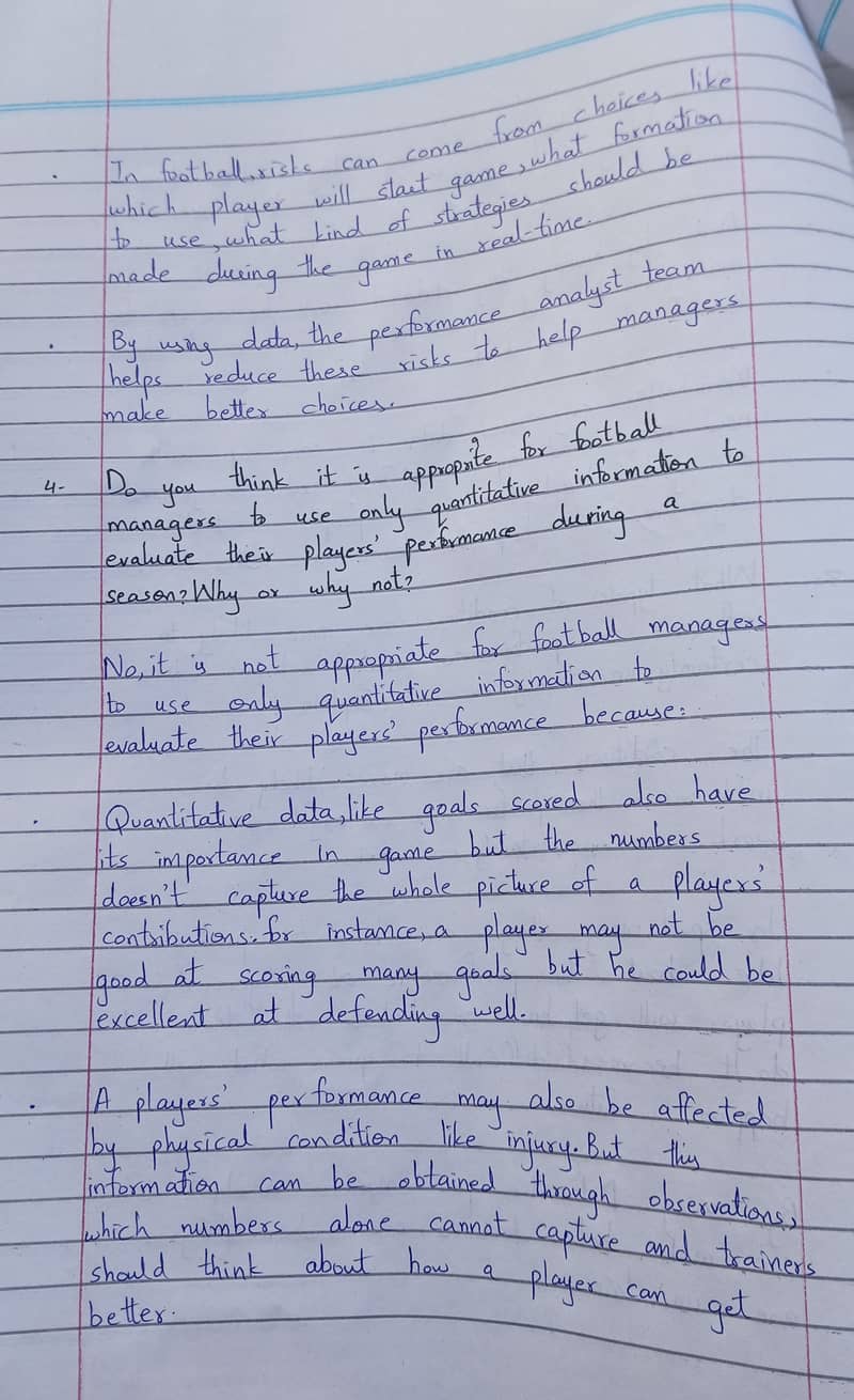 Hand Written Assignment Work 1