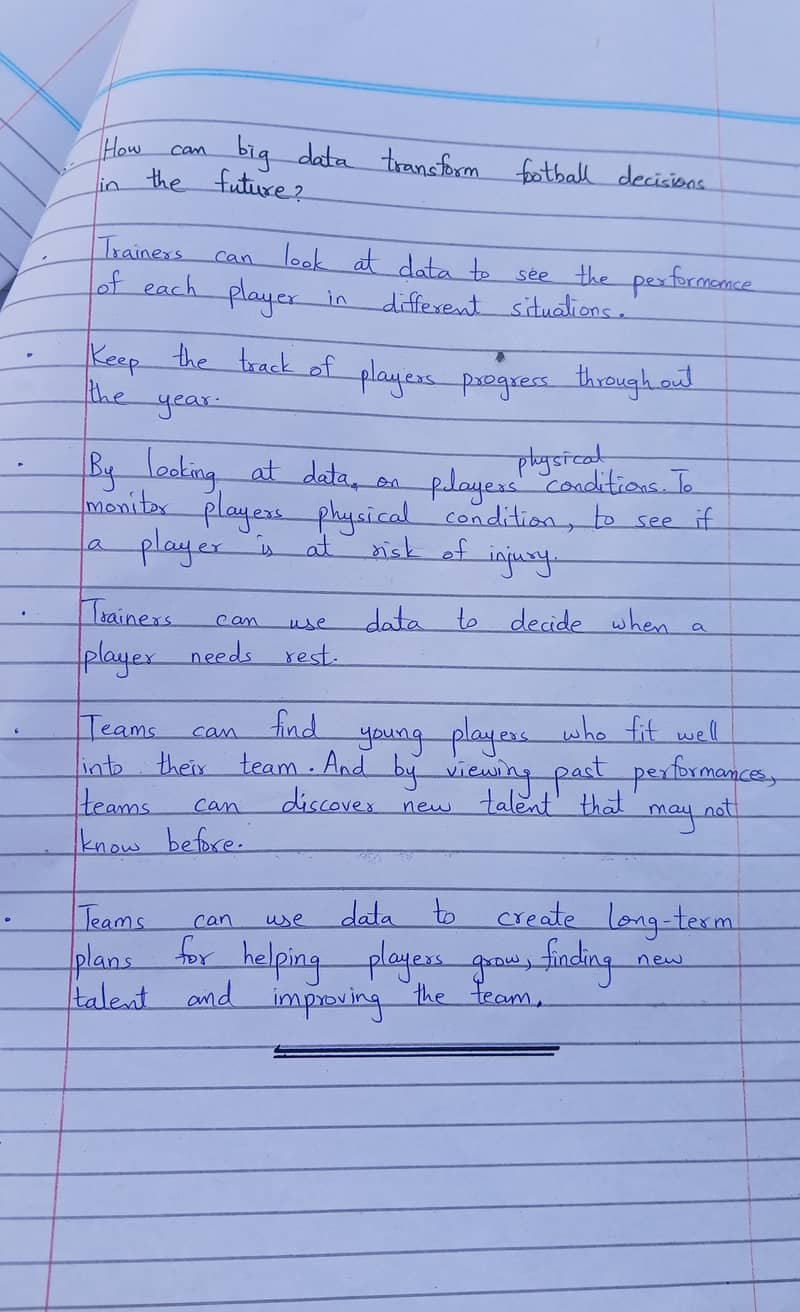 Hand Written Assignment Work 2