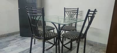 Iron rod dining Table - 10k