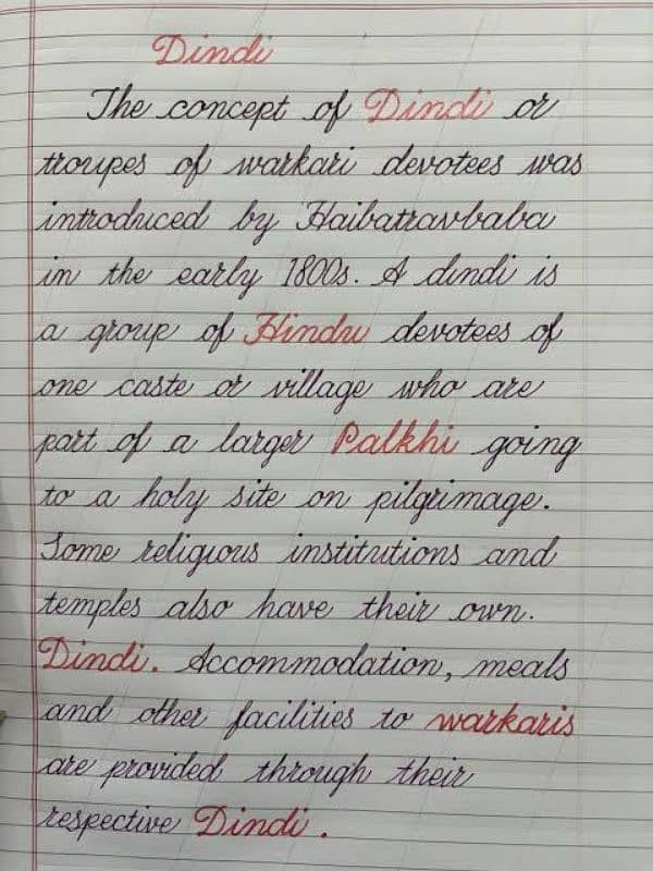 Handwriting Assignment working 0