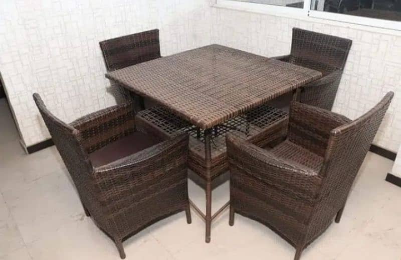 Outdoor Dining Set Rattan/Cane/Wicker furniture 6