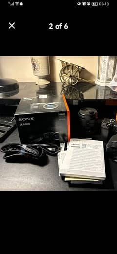 Sony a6500 camera with box and lens