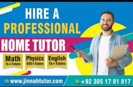 MALE & FEMALE TEACHER/FACULTY REQUIRED / JINNAH TUTOR ACADEMY