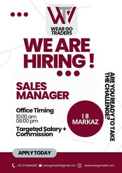 Assistant Sales Manager , Sales Manager , Senior Sales Manager. . .