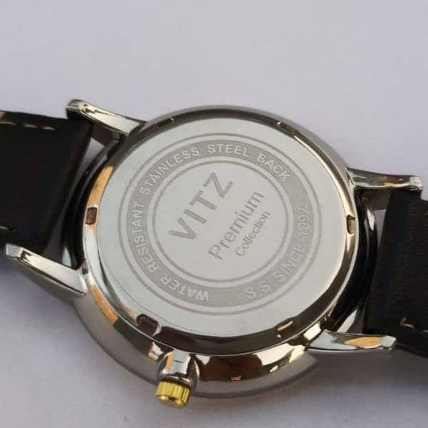 Original Vitz Men's leather strap imported wrist watch for sale 1