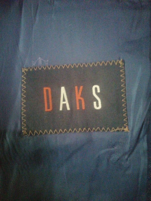 daks blue check linen coat size 48,,50 eur. . L 3