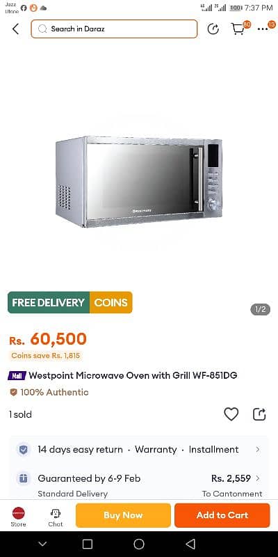 Deluxe Microwave oven with grill WF-851DG 2