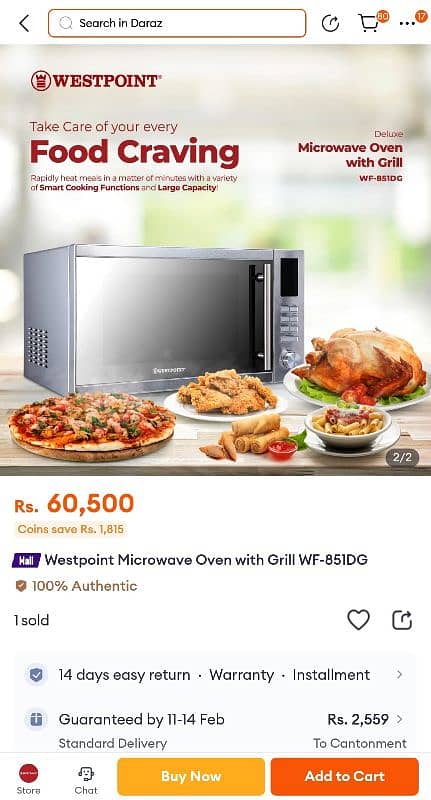 Deluxe Microwave oven with grill WF-851DG 3