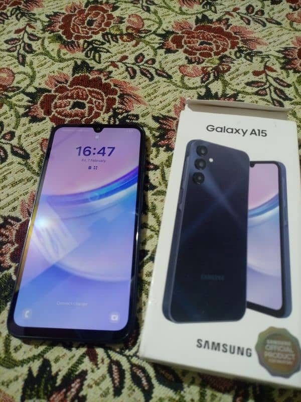 Samsung A15 complete box 256 gb 1