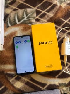 Xiaomi Poco M3 128gb complete box for sale.