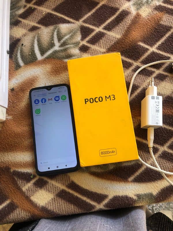 Xiaomi Poco M3 128gb complete box for sale. 8