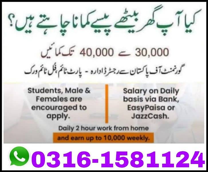 Online work Available 0