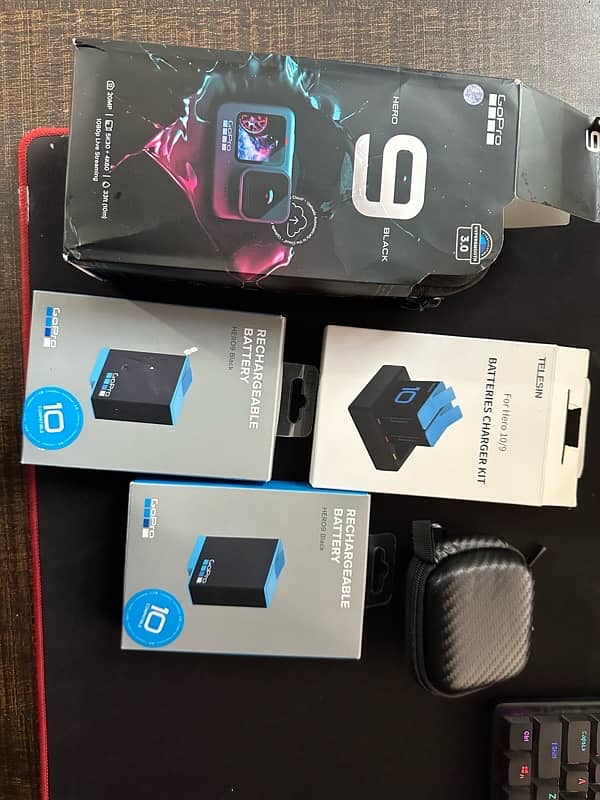 gopro hero 9 with all accessories 0