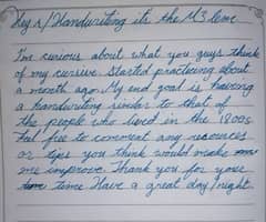 handwriting assignment word