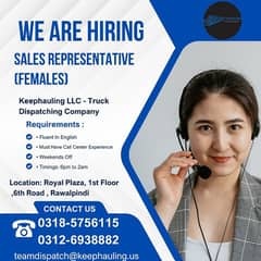 Sales Representative || Sales Job For Females  ( Trucking Dispatch )