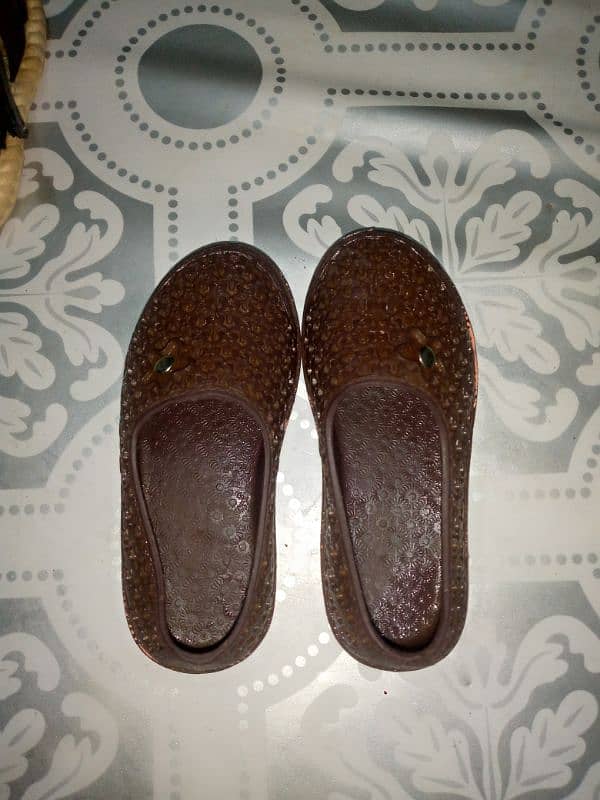 baby slippers and frock sell 3