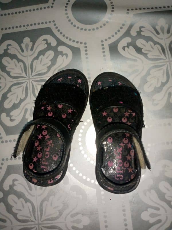 baby slippers and frock sell 7