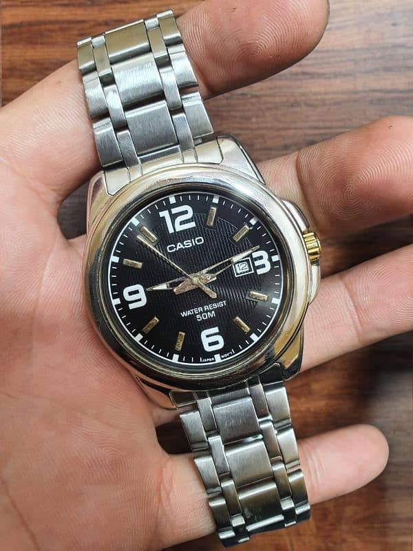 CASIO ANALOG WATCH STAINLESS STEEL FOR SALE 0