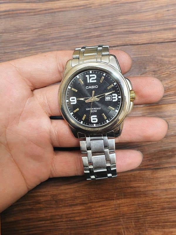 CASIO ANALOG WATCH STAINLESS STEEL FOR SALE 1