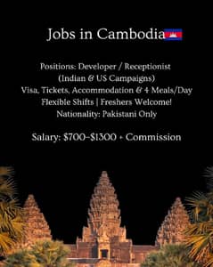 Work Abroad Employment / Job Visa - Cambodia