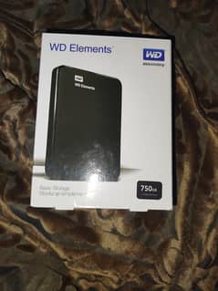 WD elements usb 3.0 portable hard disk 750 gb