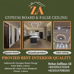 gypsum board partition/ceiling/glass partition/home interior working