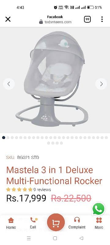 Mastela 3 in 1 Baby Cot 2