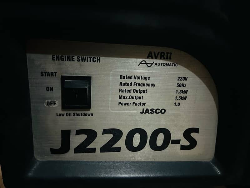 1.5 KVA Jasco Generator 7