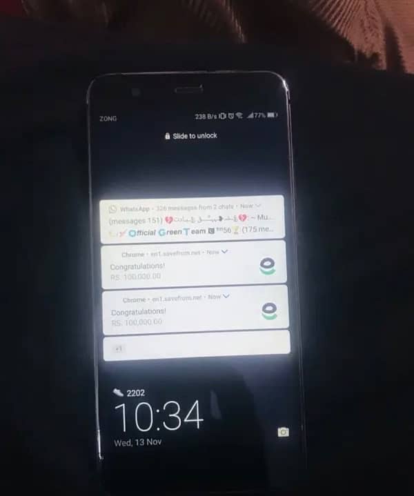 huawei p10 lite not open repair 10/9 condition 1