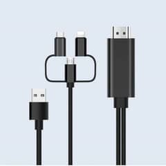 3-in-1 USB TO HD CABLE (MICRO + TYPE C + LIGHTING)