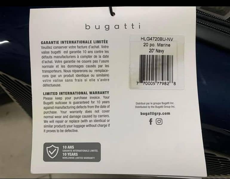 Genuine Buggati Manchester 3 pc set of luggage bag 8