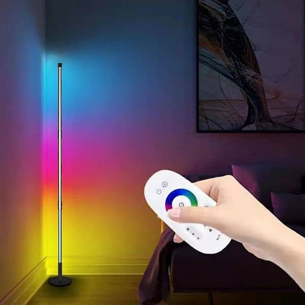 Led Floor Lamp RGB Color Changing Modern Dimmable Light 56" Tall 3