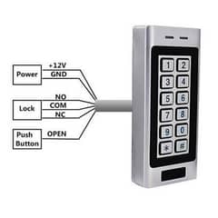 Standalone Access Control with Keypad and Card Reader