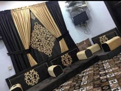 Arabic majlis, Brass majlius and curtain