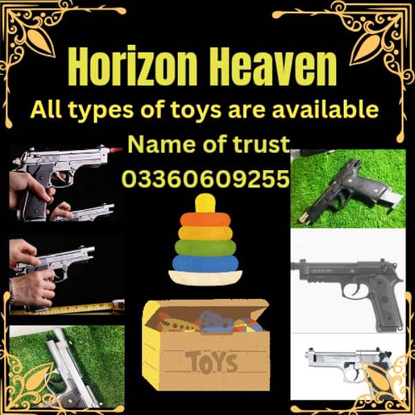 Metal toy gun and all toys 0