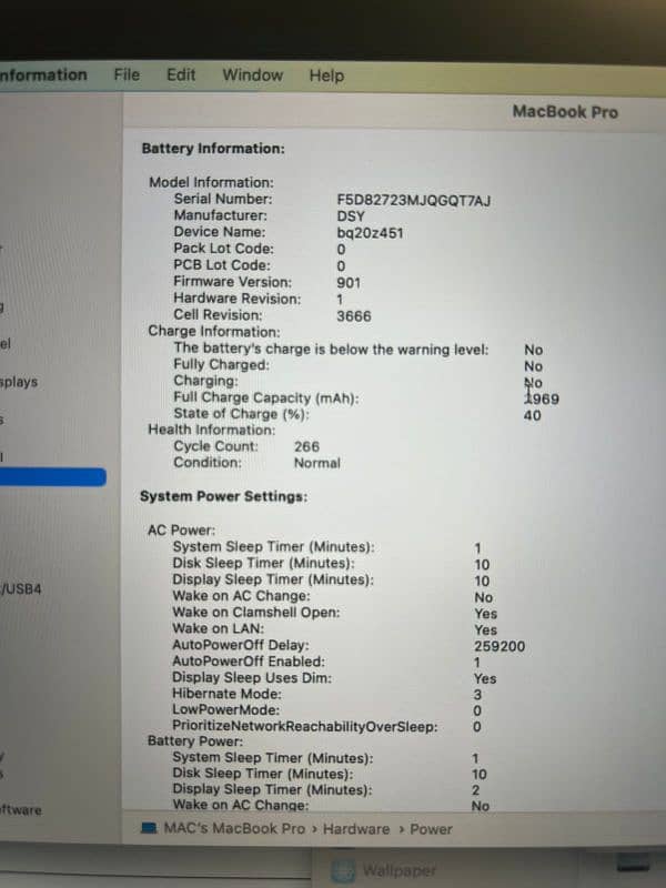 Macbook Pro 2017, Condition Like New, Only 260 cycles 7