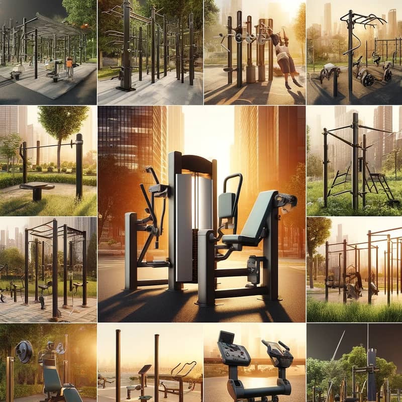 OUTDOOR GYM/OPEN AIR GYM  SETUP INSTALL \COMMERCIAL GYM MACHINES 1