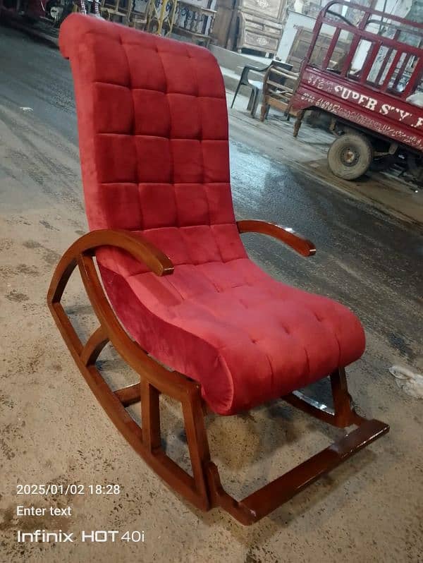 Easy chair/ Rocking Chair /Sofa/ Solid wood kikar tyar 03o74o15143 1