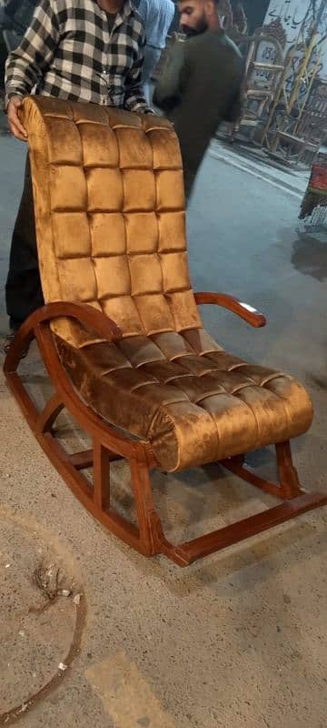 Easy chair/ Rocking Chair /Sofa/ Solid wood kikar tyar 03o74o15143 2