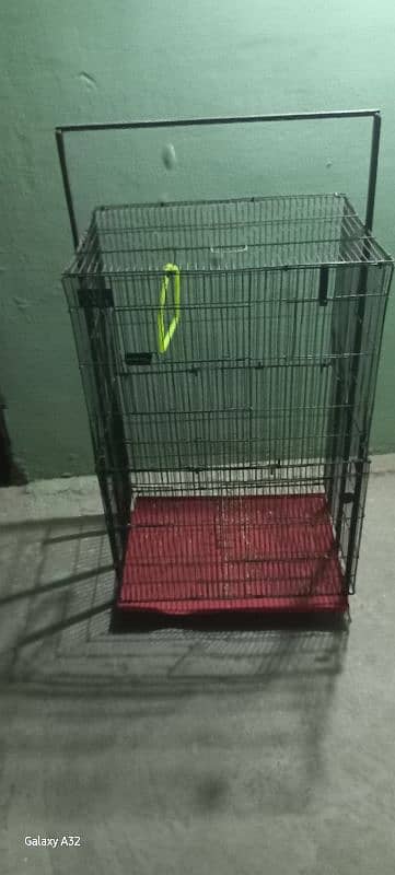 two cage double and single with stand 2