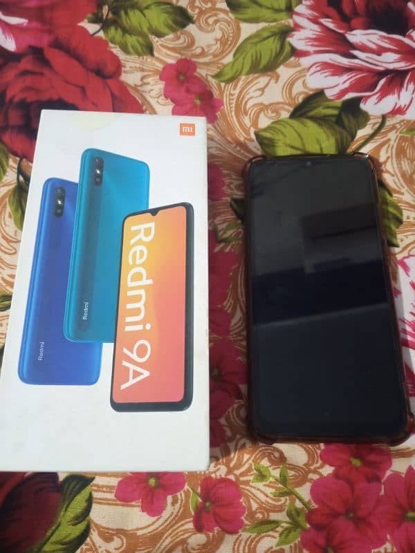 Redme 9a with box 2gb ram 32gb rom 4