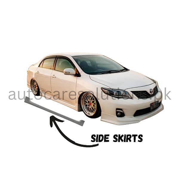 Toyota Corolla 2008-2014 Side Skirts Fiber-Material 0