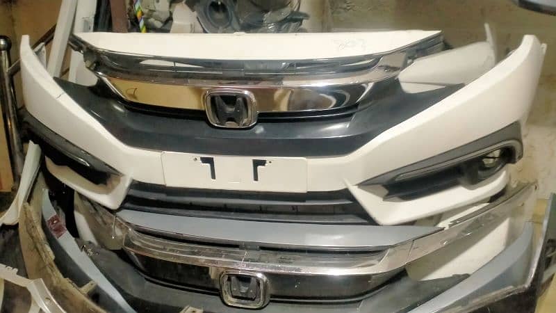 honda civic 2017 to 2021 model front bumper complete available 1