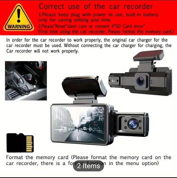 Car Dash Board Dual Camera 5