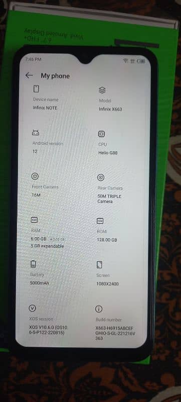 Infinix Note 11 128 & 6 gb 0