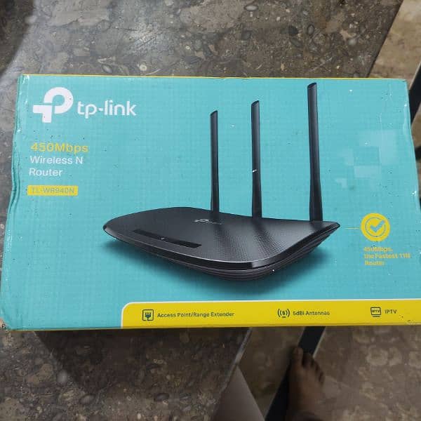 TP Link Router 450 Mbps 940 N 3 inteena 0